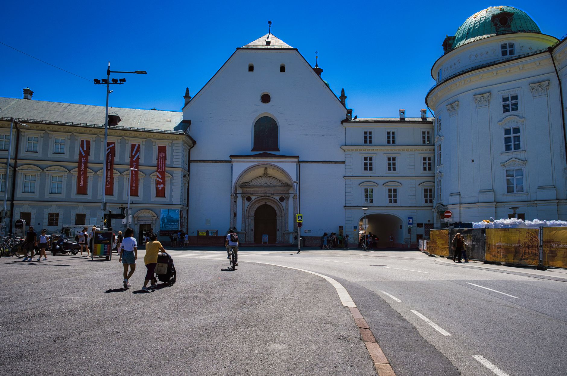 innsbruck hofburg imperial palace baroque tyrolean facade courtyard