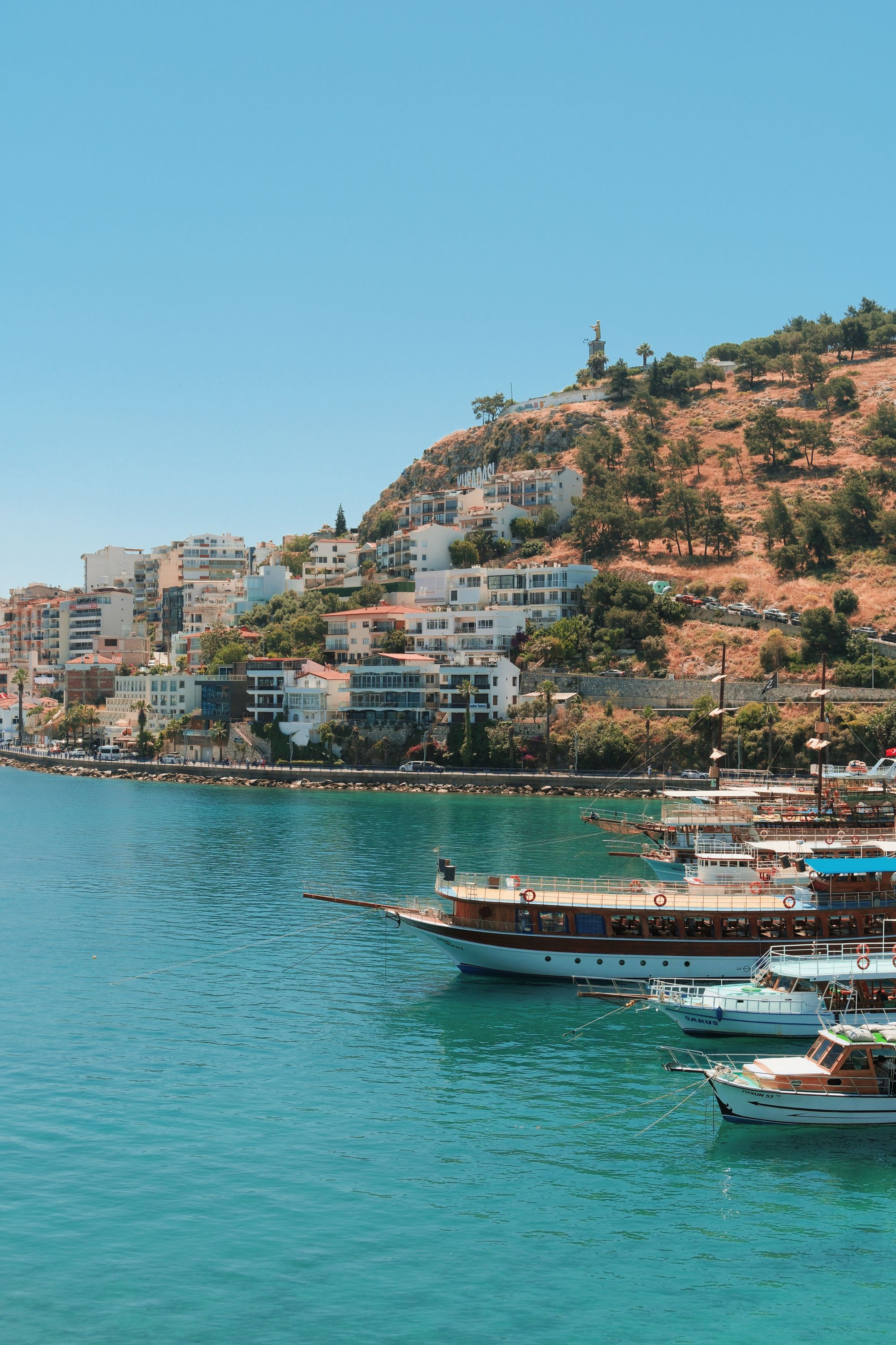 Editorial view of Sarandë and the southern Albanian coast