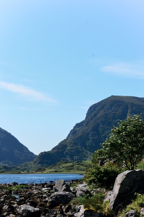 Free Beautiful scenic view of mountains and lake in Killarney National Park, Ireland. Stock Photo