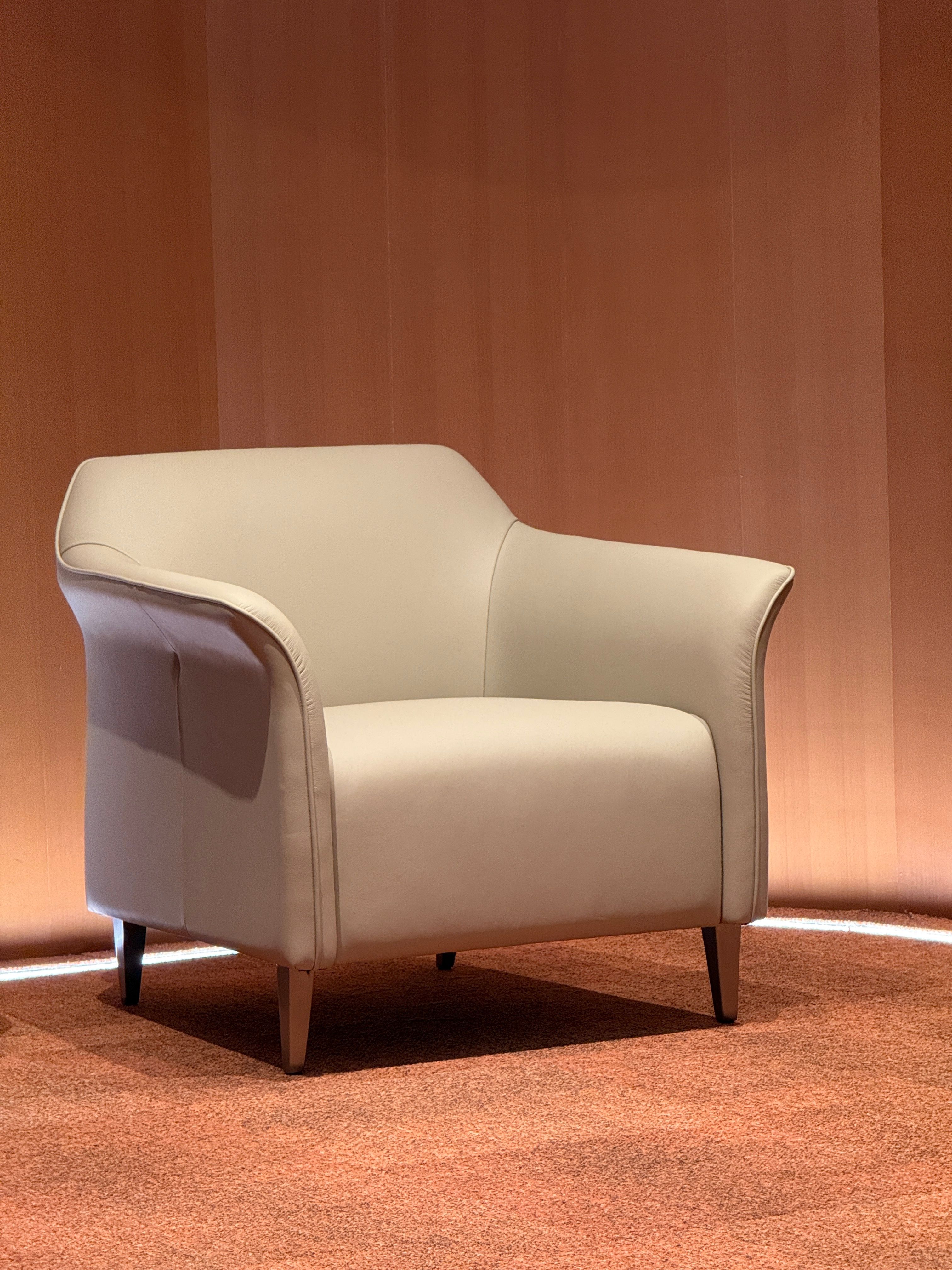 Ashbury Linen Armchair in warm-toned interior