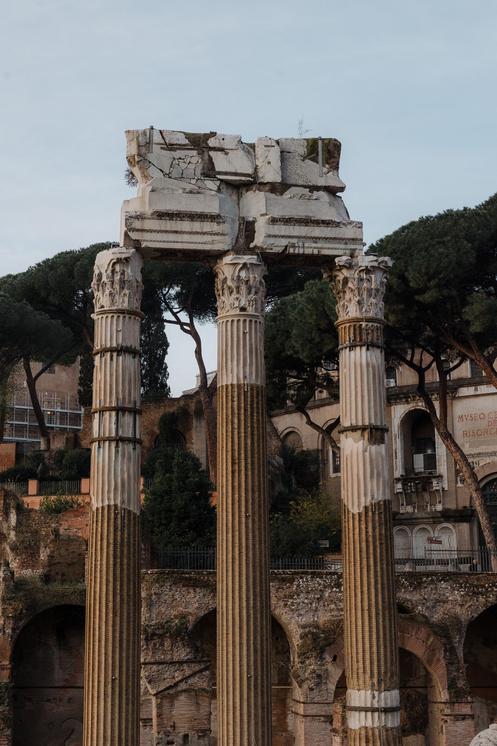 Roman Forum ancient ruins columns