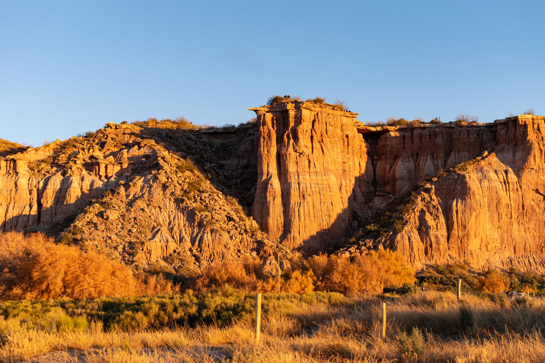 Sunlit canyon cliffs at golden hour — photo by Vero Zanellato on Pexels