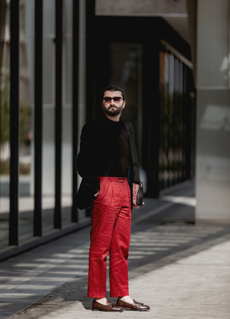 Festive Silk Trouser
