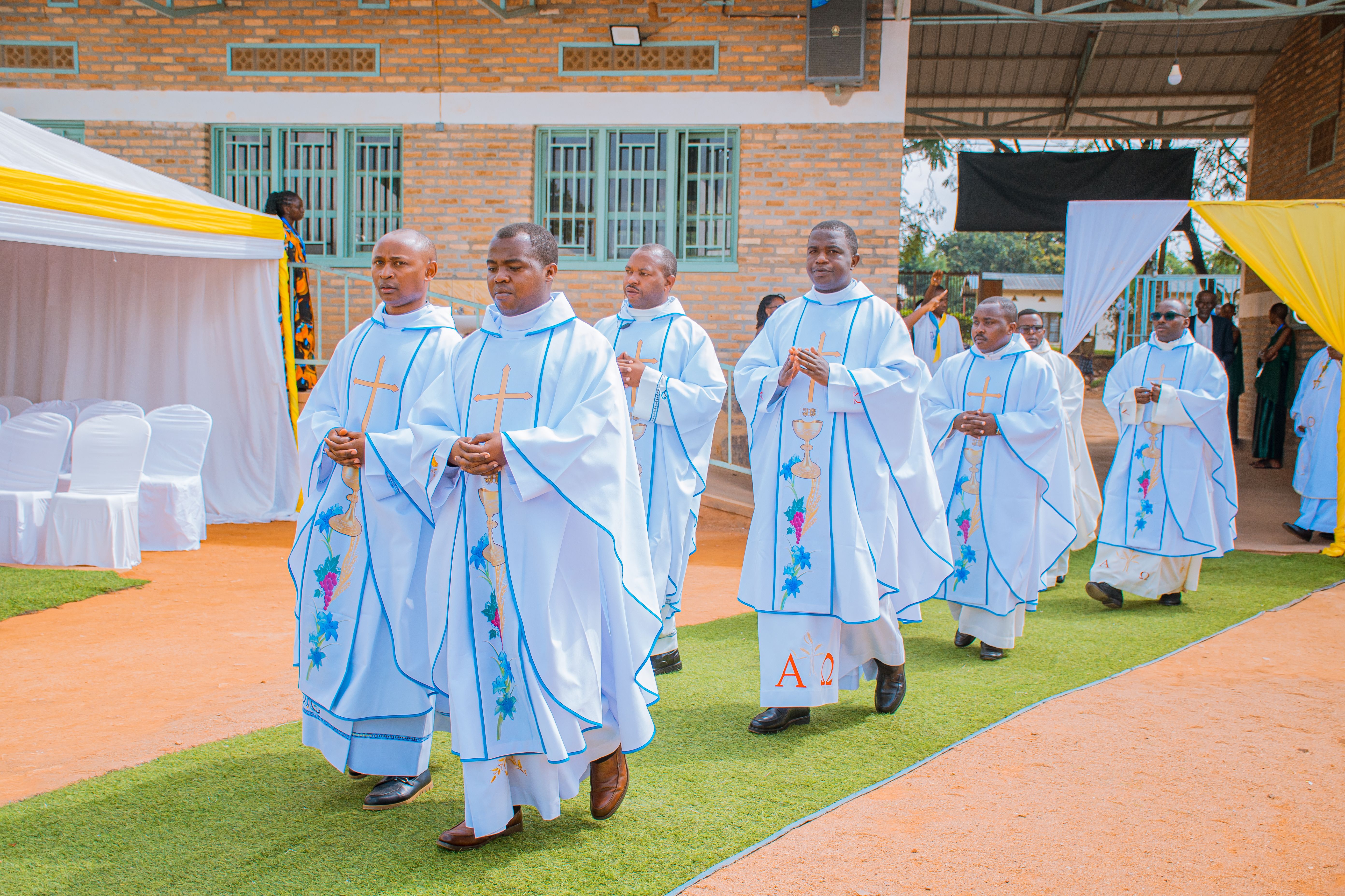 Catholic Priests in Procession at Church Ceremony · Free Stock Photo