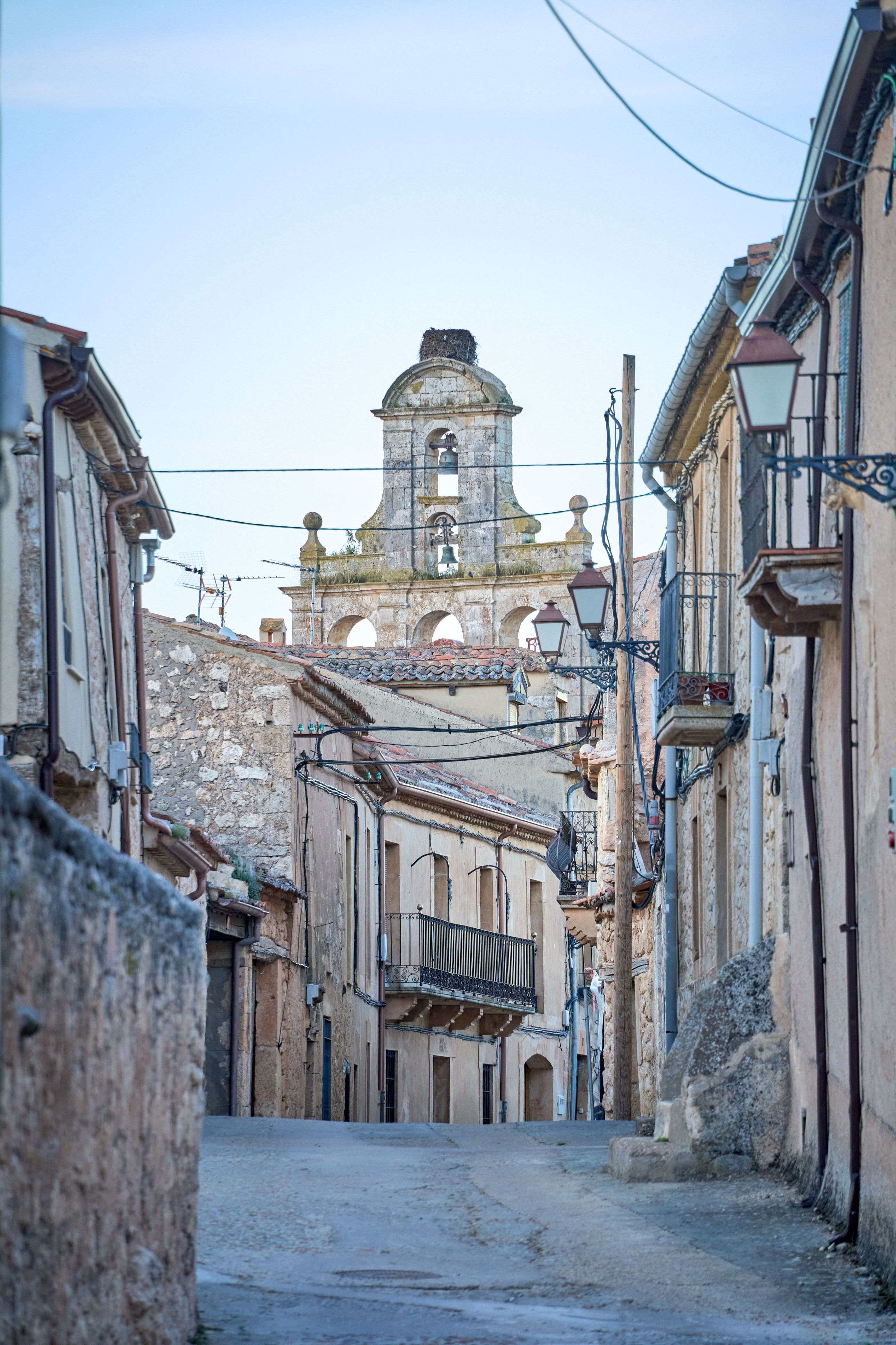 Historic Street View in Maderuelo, Spain