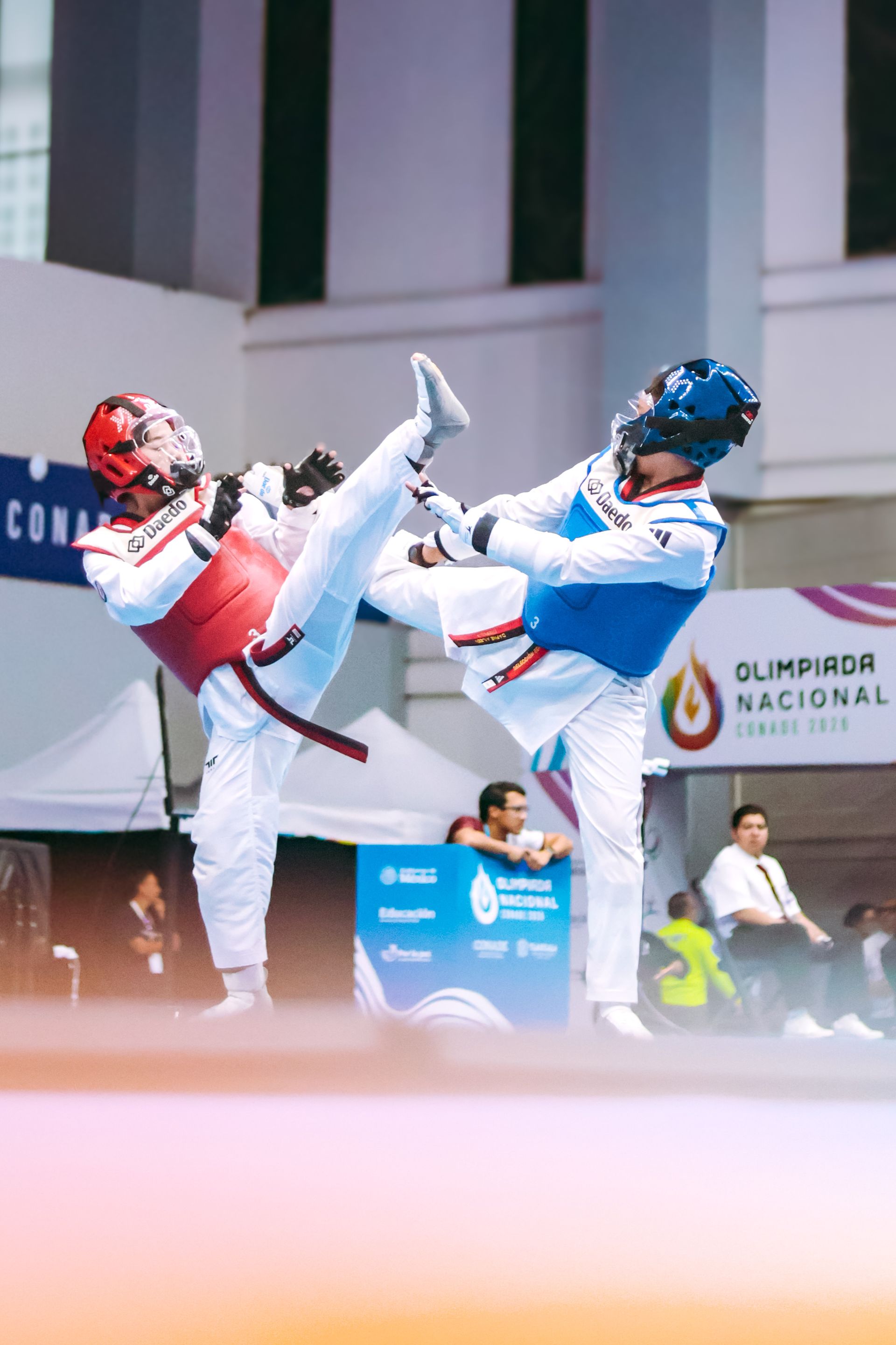 Zwei Taekwondo-Athleten
