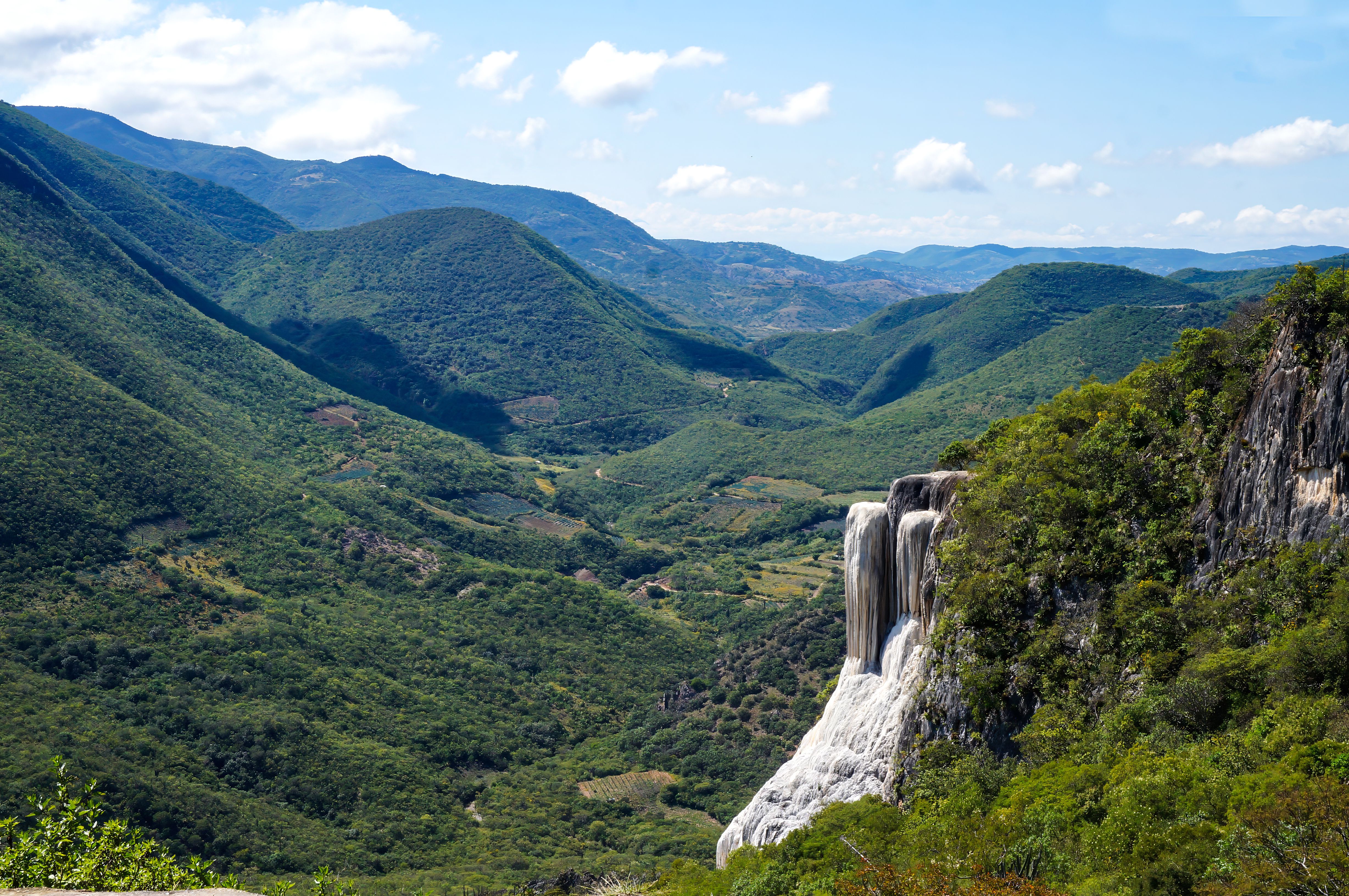 Breathtaking scenic view of Hierve el Agua