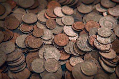 Silver and Gold Round Coins