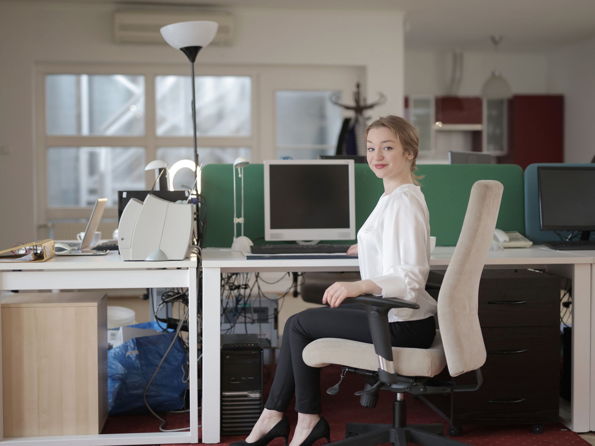 Office Removals in Crieff, Scotland — office relocation team moving desks and equipment