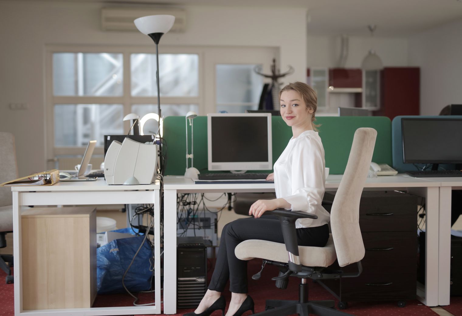 Muirhead — office relocation team moving desks and equipment
