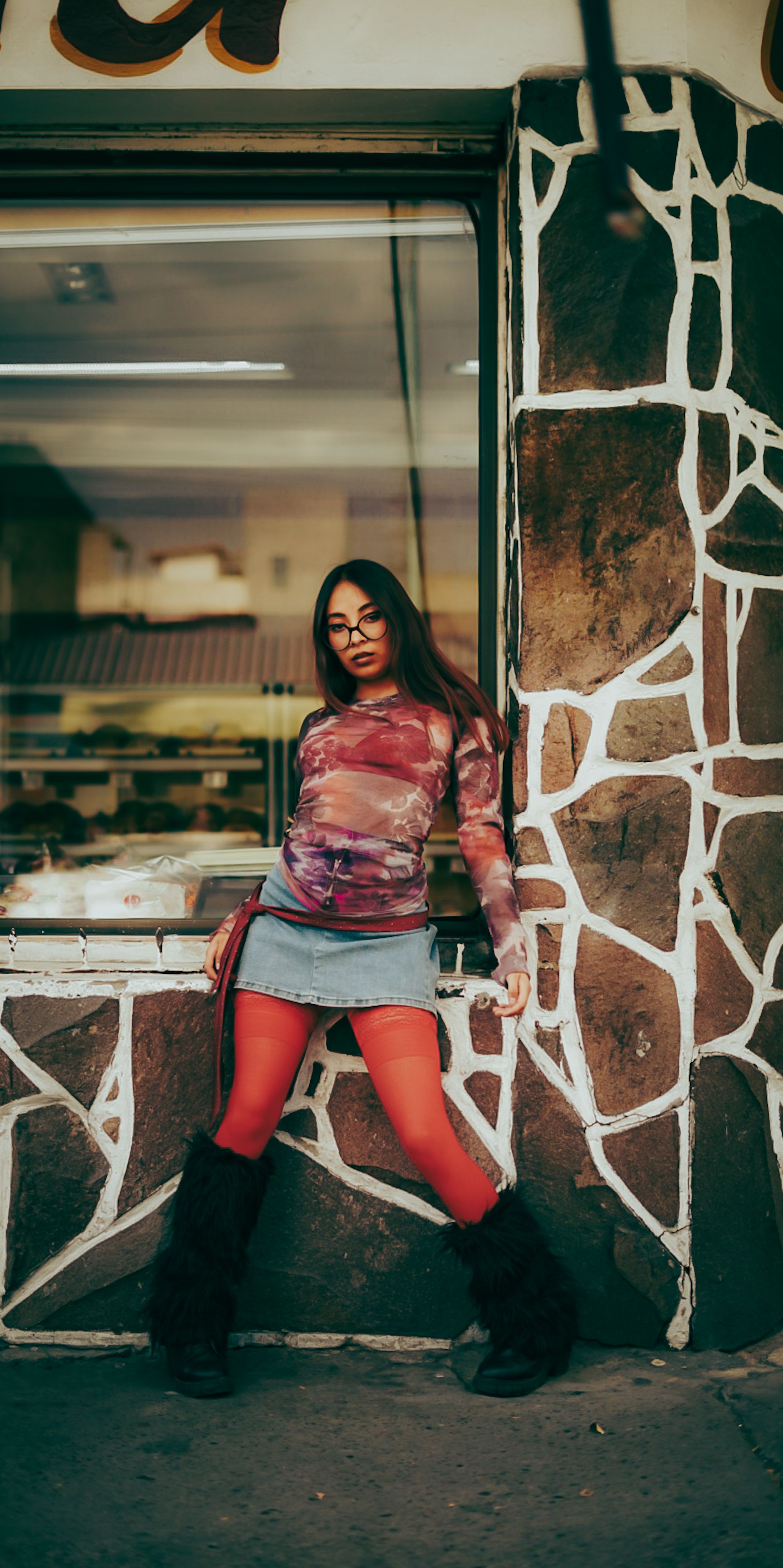 Saia Jeans Curta
