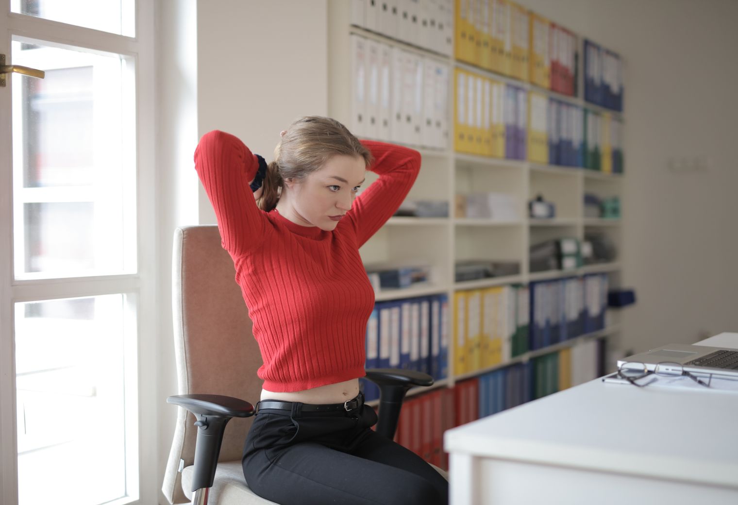 Stone — office relocation team moving desks and equipment