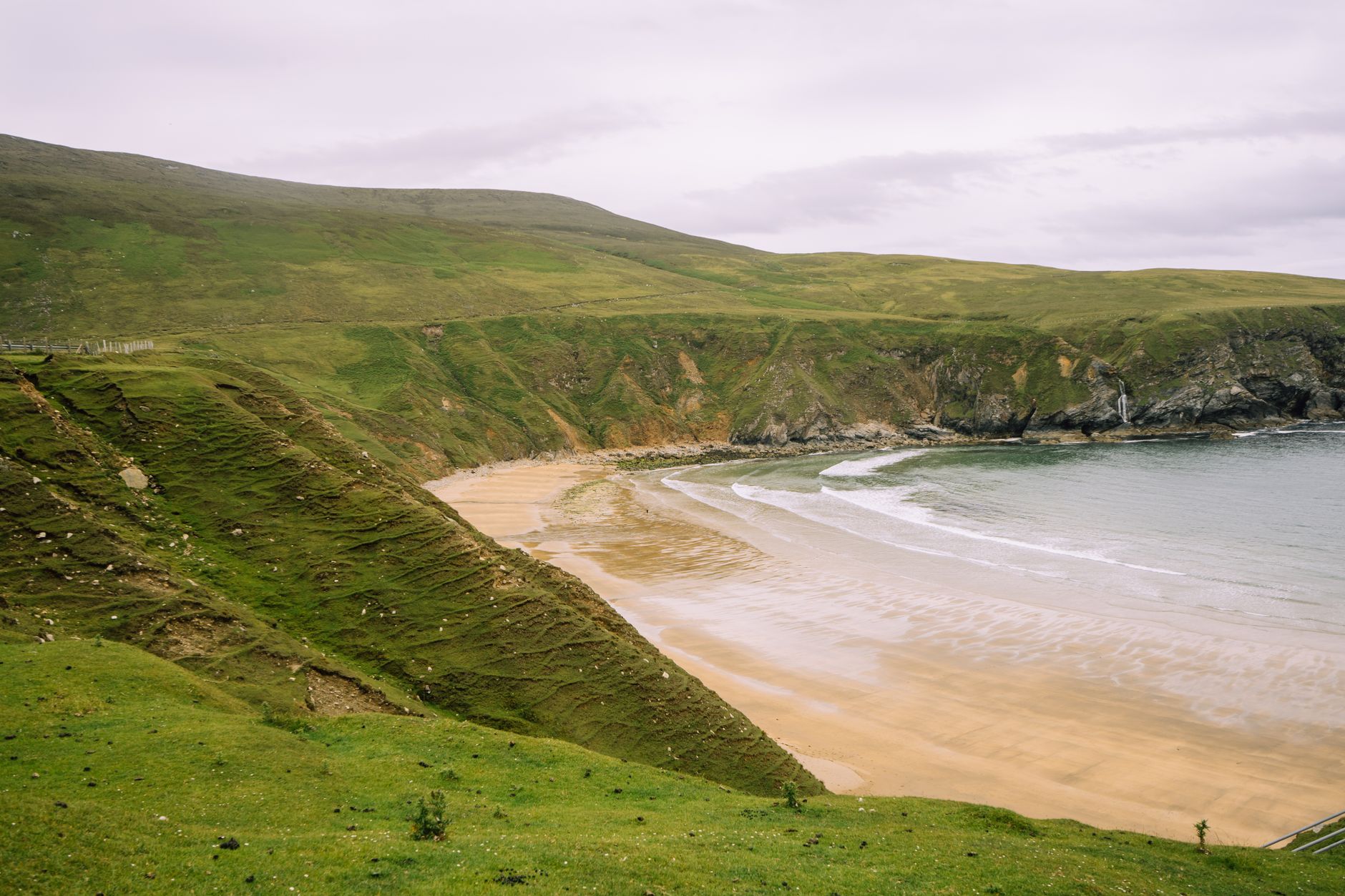 achill island ireland atlantic cliffs keem bay beach dramatic mayo landscape