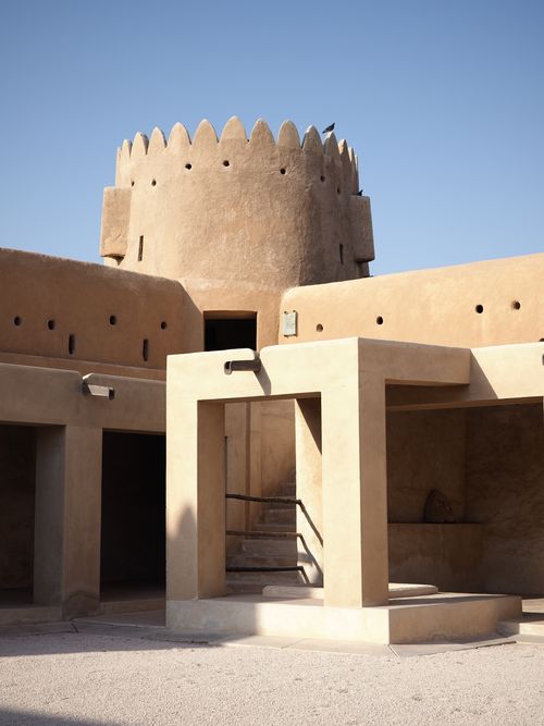 Free Explore the traditional architecture of a historic Qatari fort with its unique desert design. Stock Photo