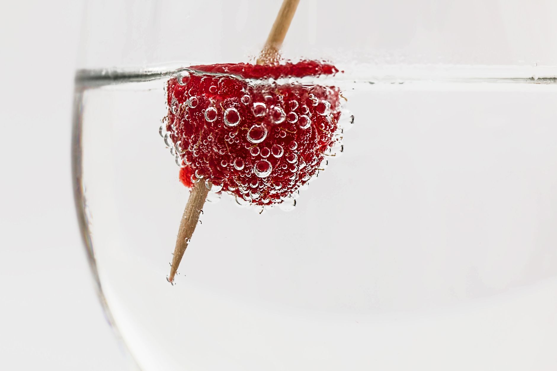 Gluten free vodka cocktail with fresh lime and herbs