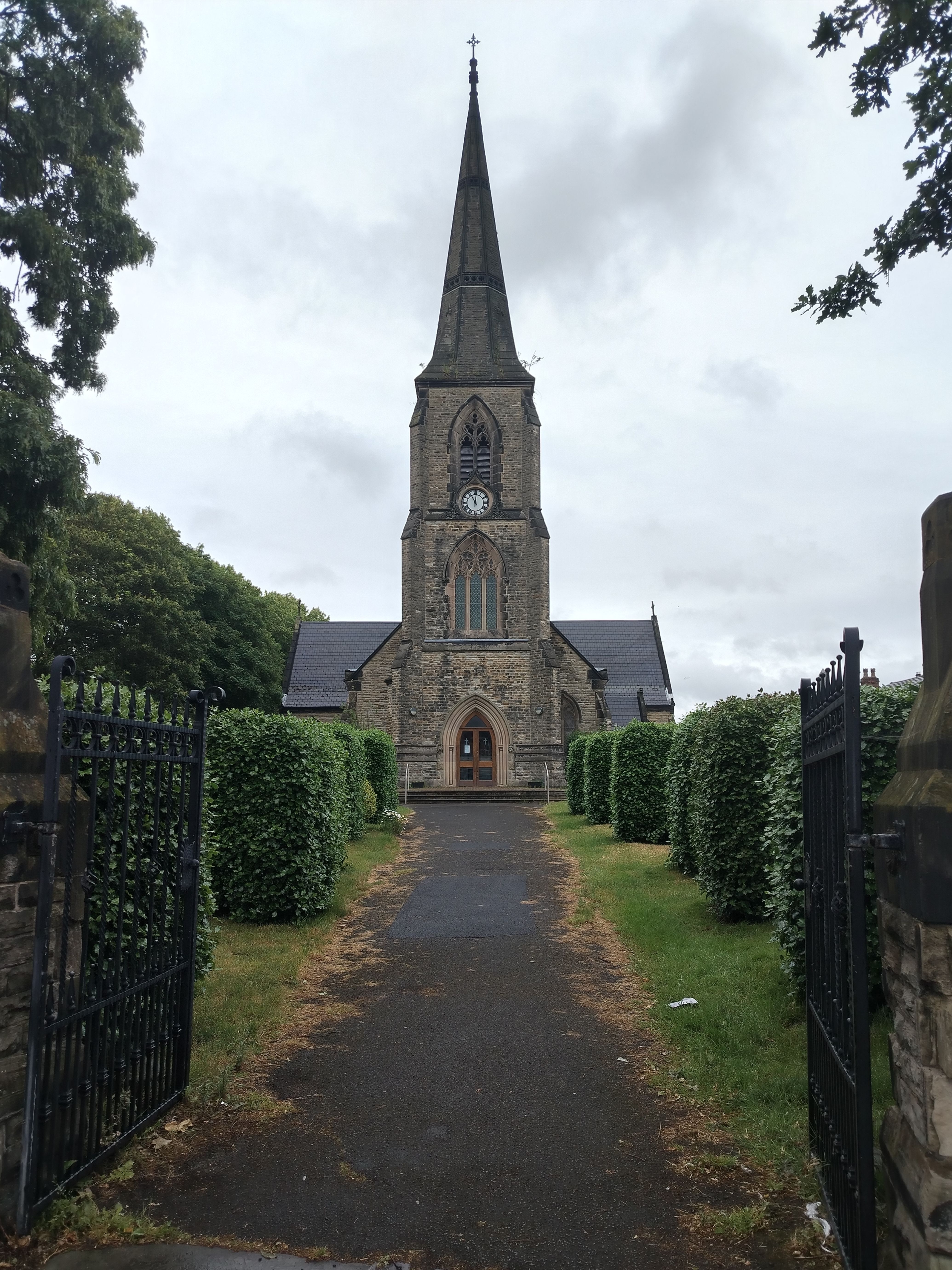 Explore the architectural beauty of St. Luke's Church, a historic landmark in Crosby, England.