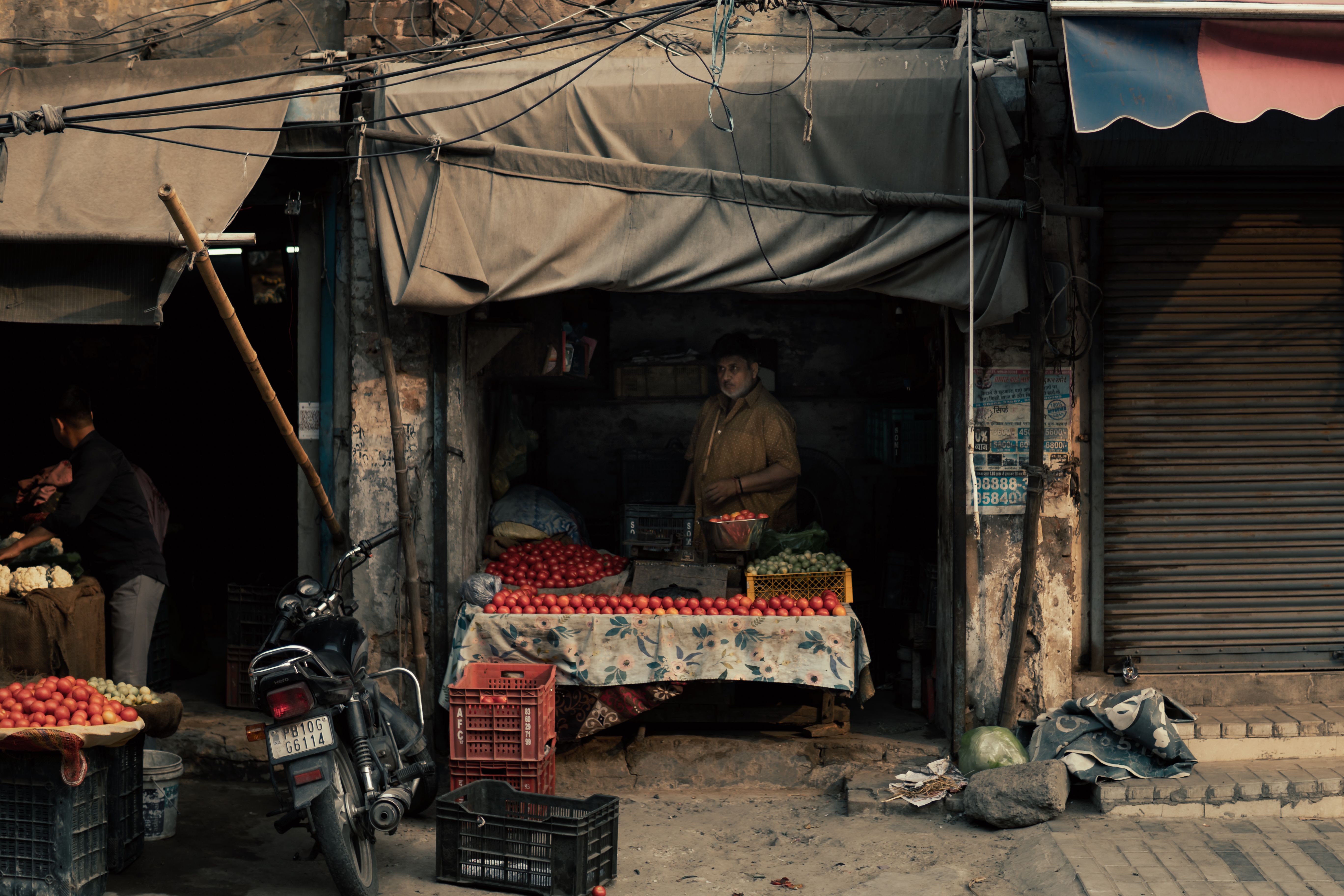 Grain market and clock tower bazaar
