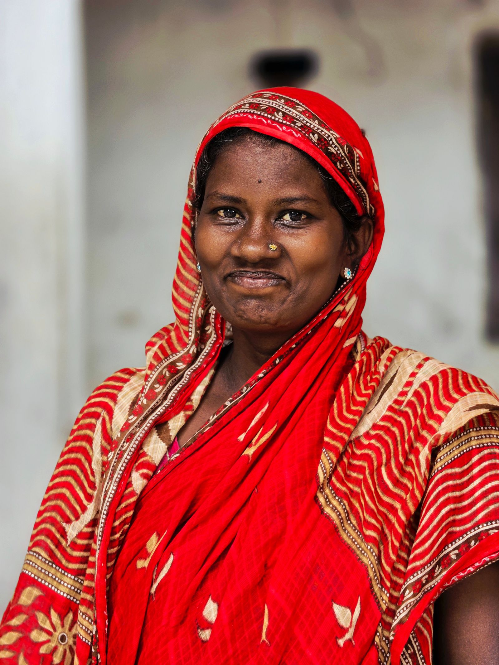 Portrait of a Woman in Traditional Indian Attire · Free Stock Photo