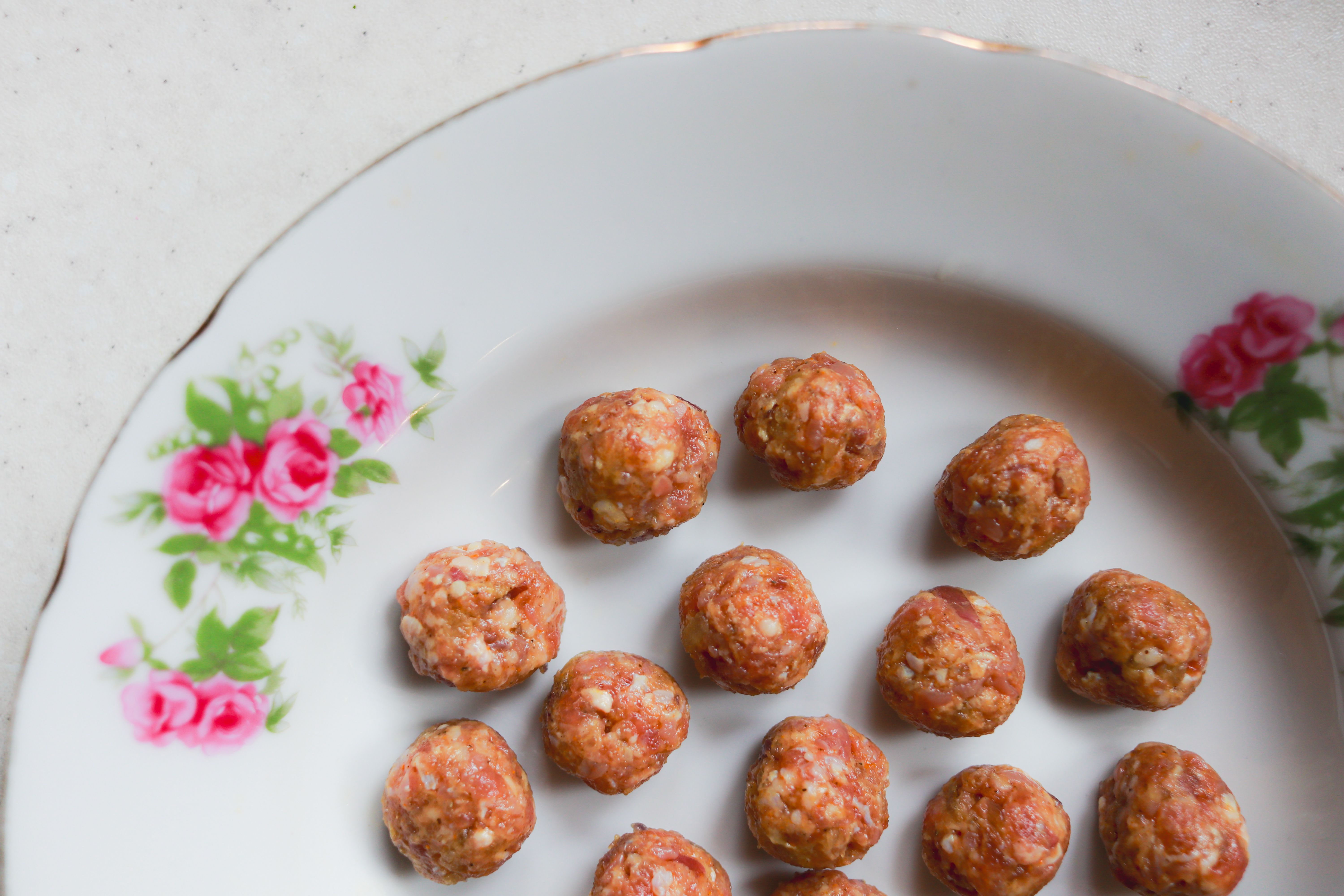 Honey-Glazed Kofta with Garlic Greens