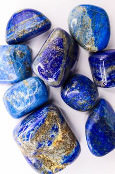 azurite blue mineral stone