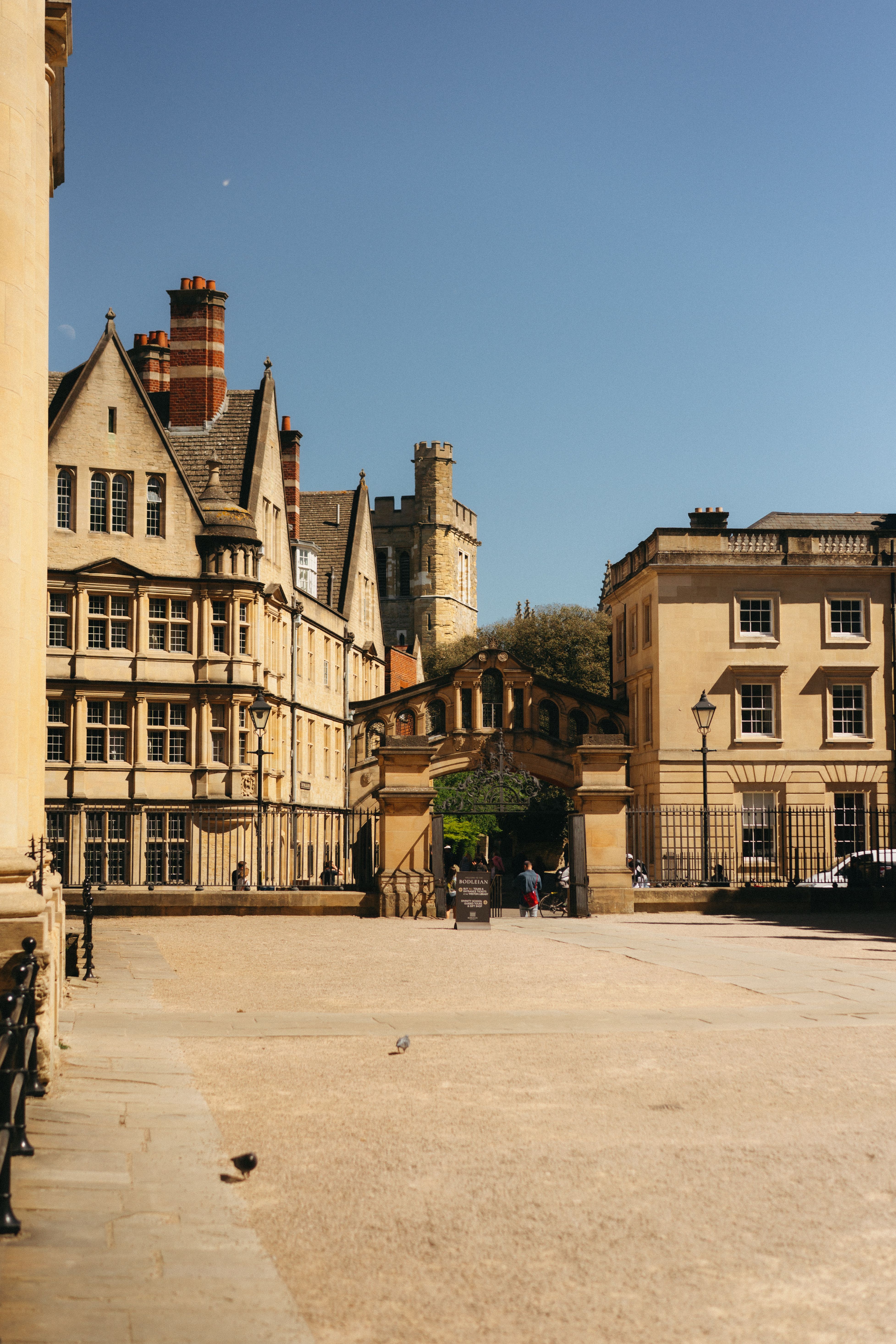 Catte Street in the sunshine, Oxford