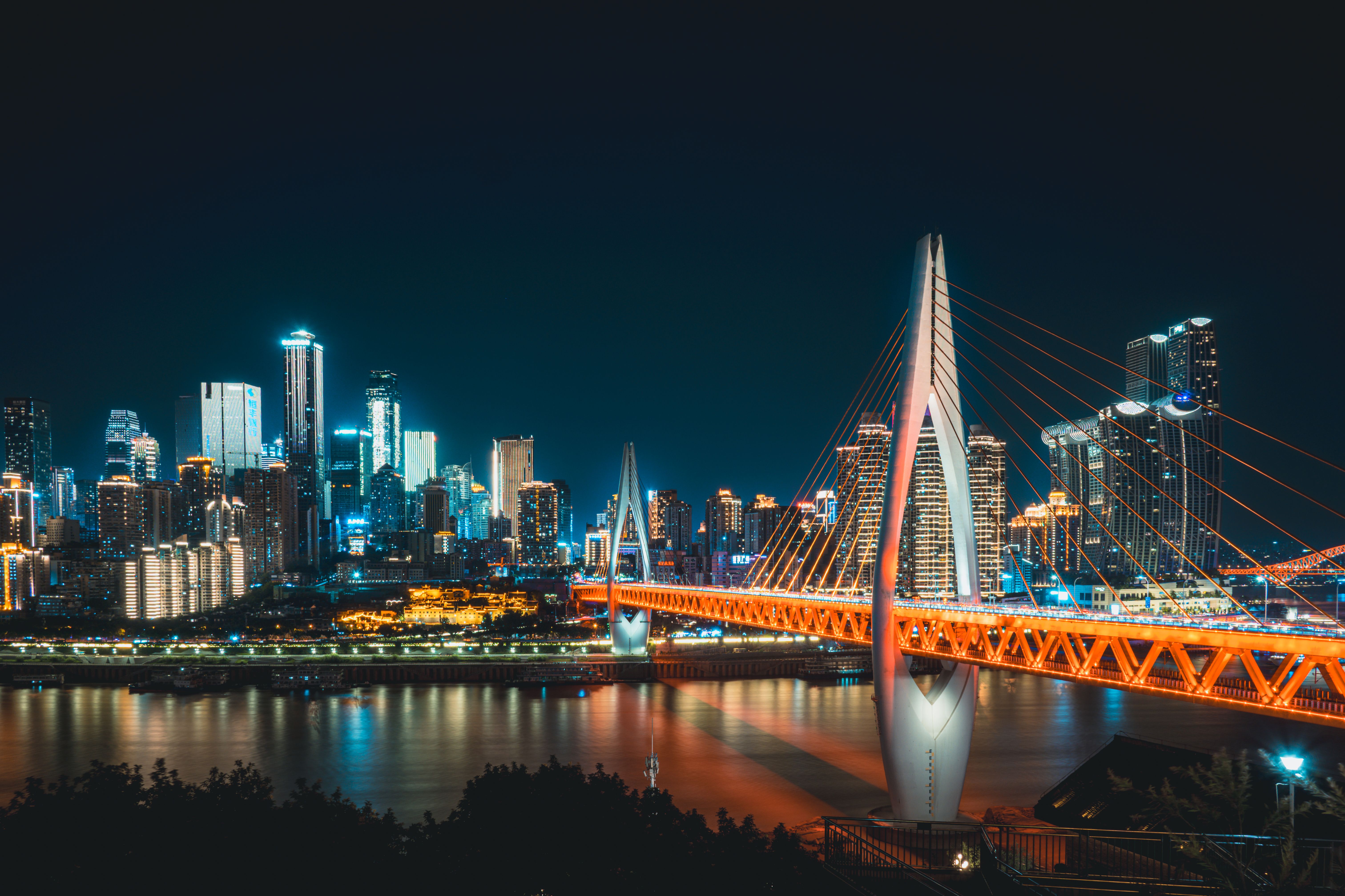 Chongqing skyline Yangtze River Jialing River confluence — Photo by Liuuu _61
