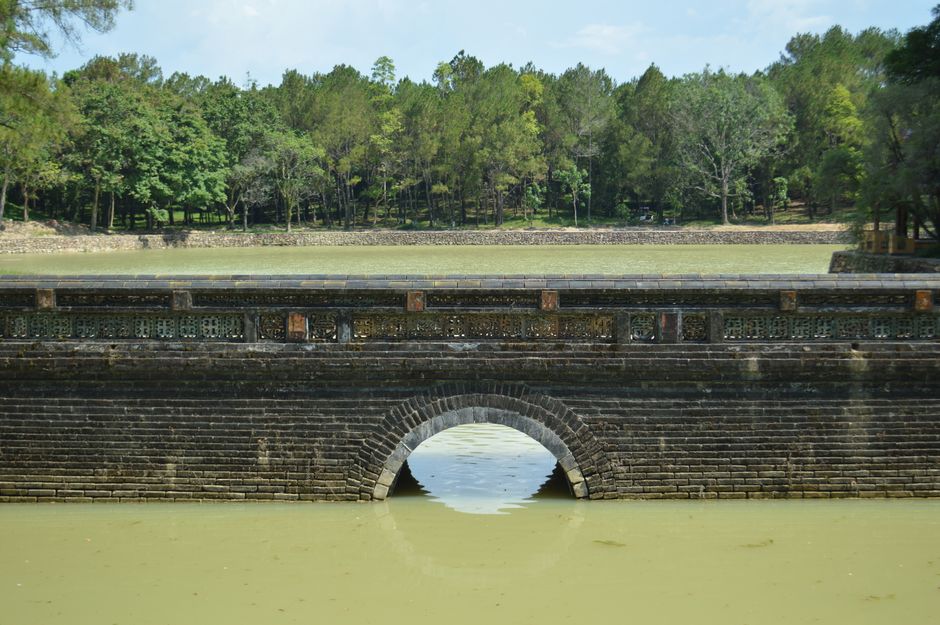 stone bridge connecting cliffs
