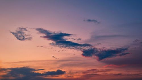 Free Peaceful sunset sky over Gia Lai, Vietnam with soft pastel colors and gentle cloud formations. Stock Photo