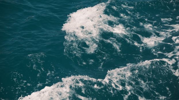 A stunning view of ocean waves creating a dynamic pattern on the water surface.