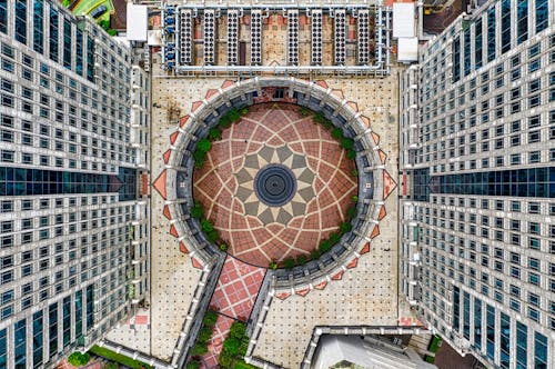 Foto d'estoc gratuïta de arquitectura, edificis, foto des d'un dron