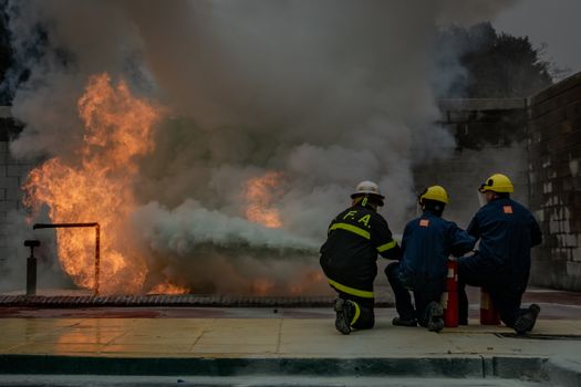Safety training photo by Juan Moccagatta