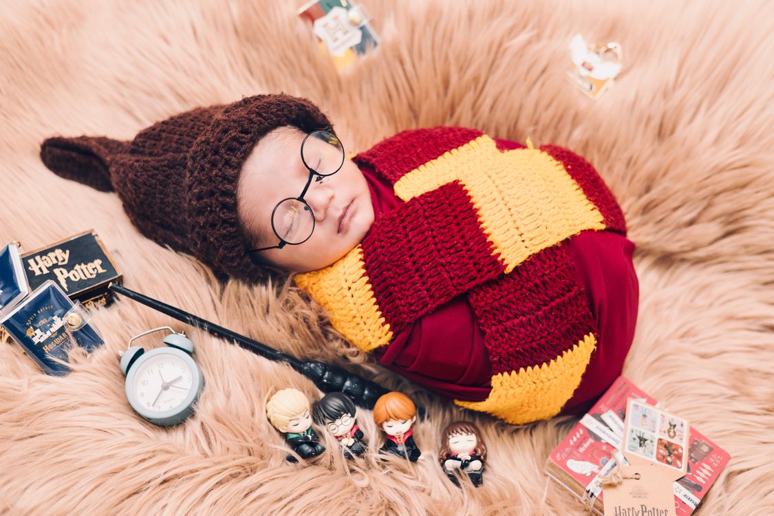 Adorable Baby Dressed as Movie Wizard Character · Free Stock Photo