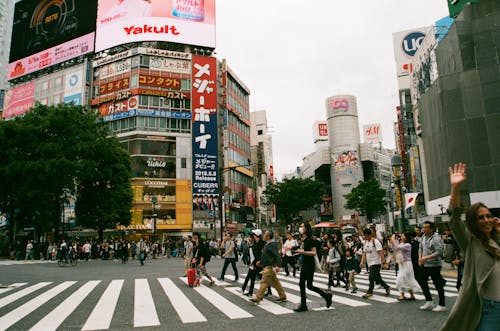 Бесплатное стоковое фото с 35 мм, shibuya, билборды