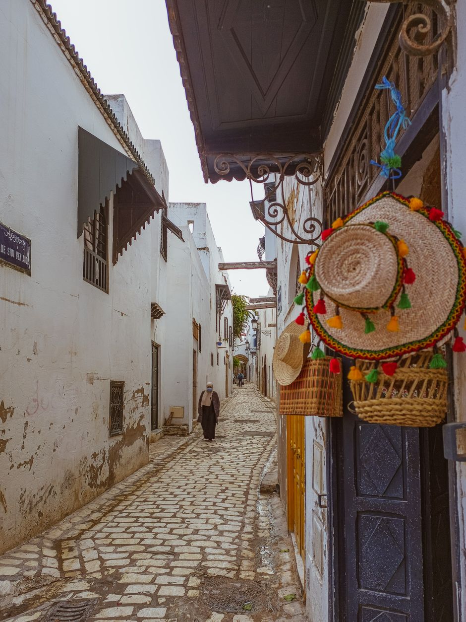 Djerba itinerary showing traditional architecture and Mediterranean beach