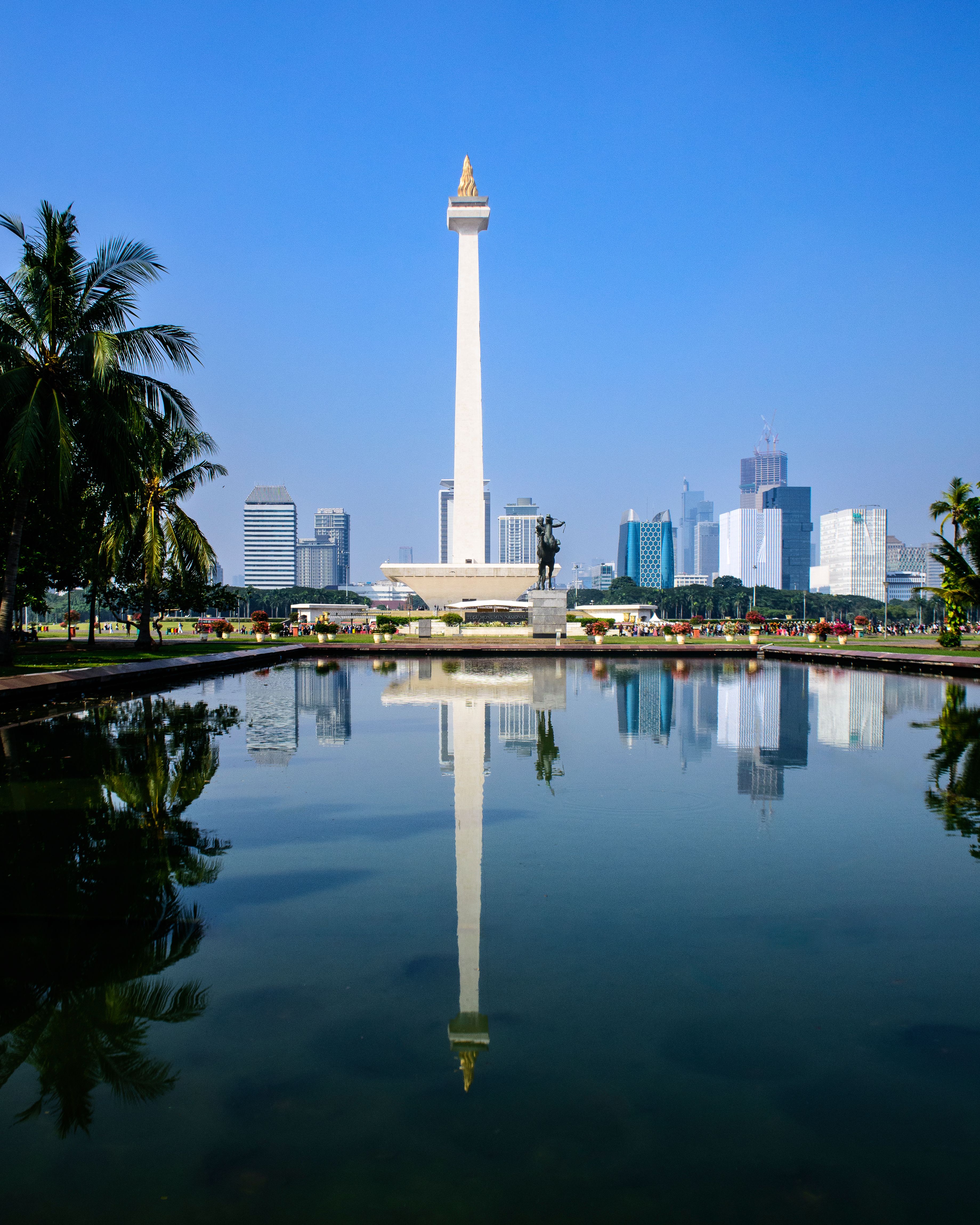 Monas National Monument in Jakarta Reflection · Free Stock Photo