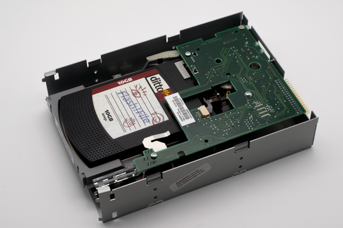 Free Close-up of a 10GB Ditto Max drive showcasing vintage data storage technology. Stock Photo