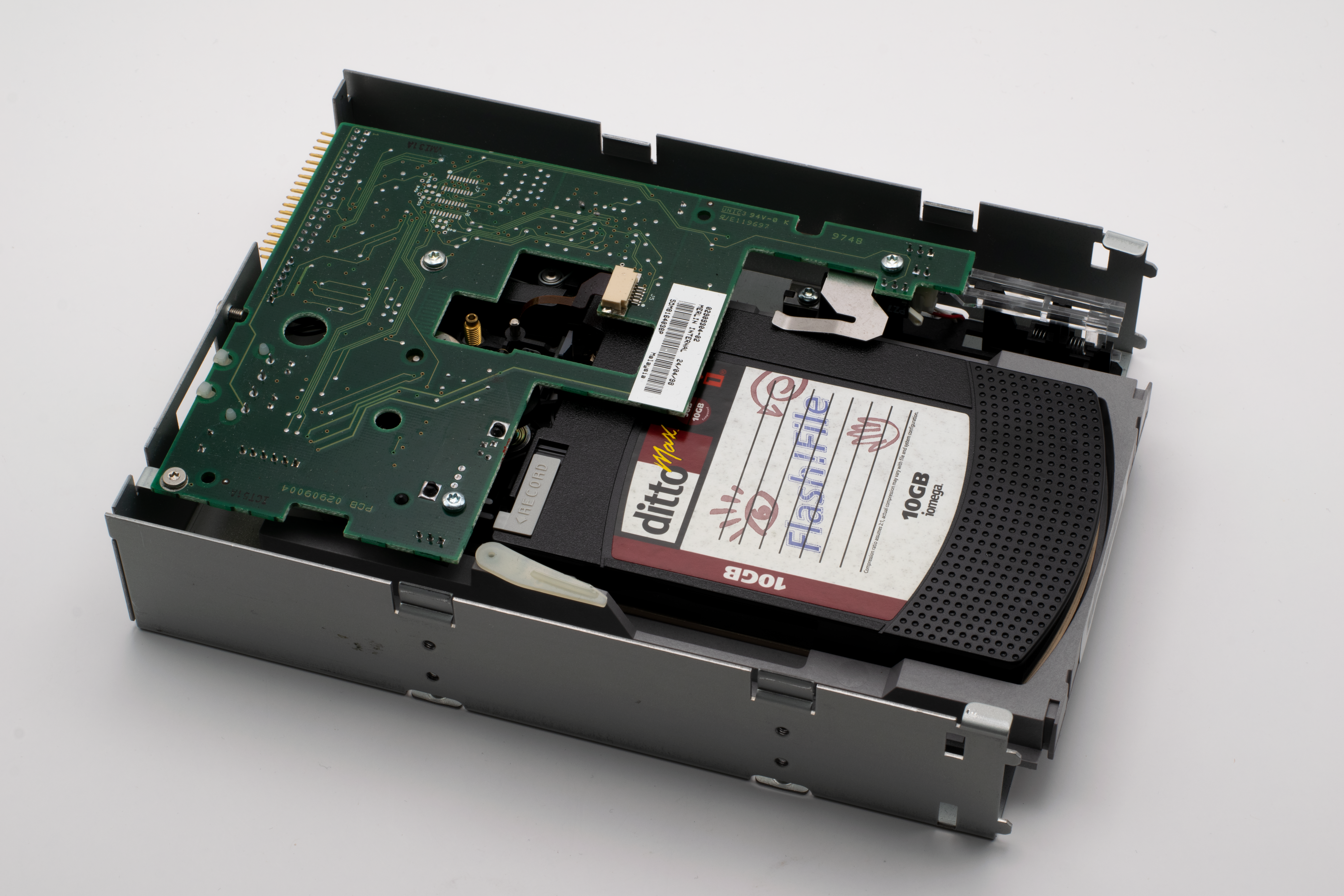 Vintage Iomega DittoMax internal tape drive for data storage and backup.