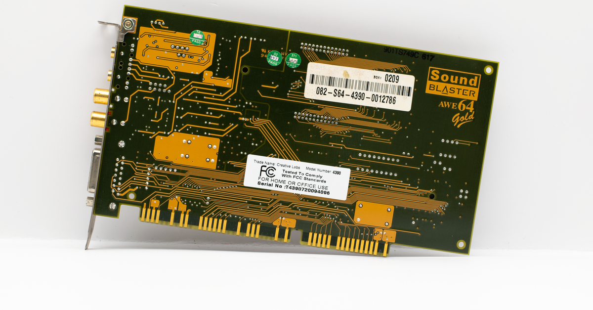 PC sound card motherboard audio hardware