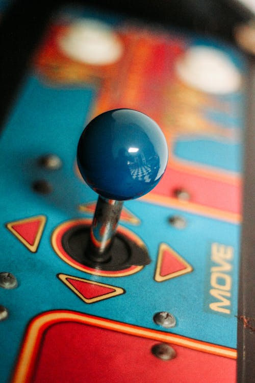 Free Blue Arcade Joystick Stock Photo