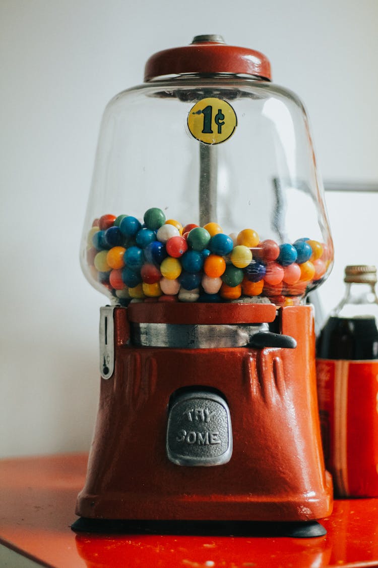 Red Gumball Machine