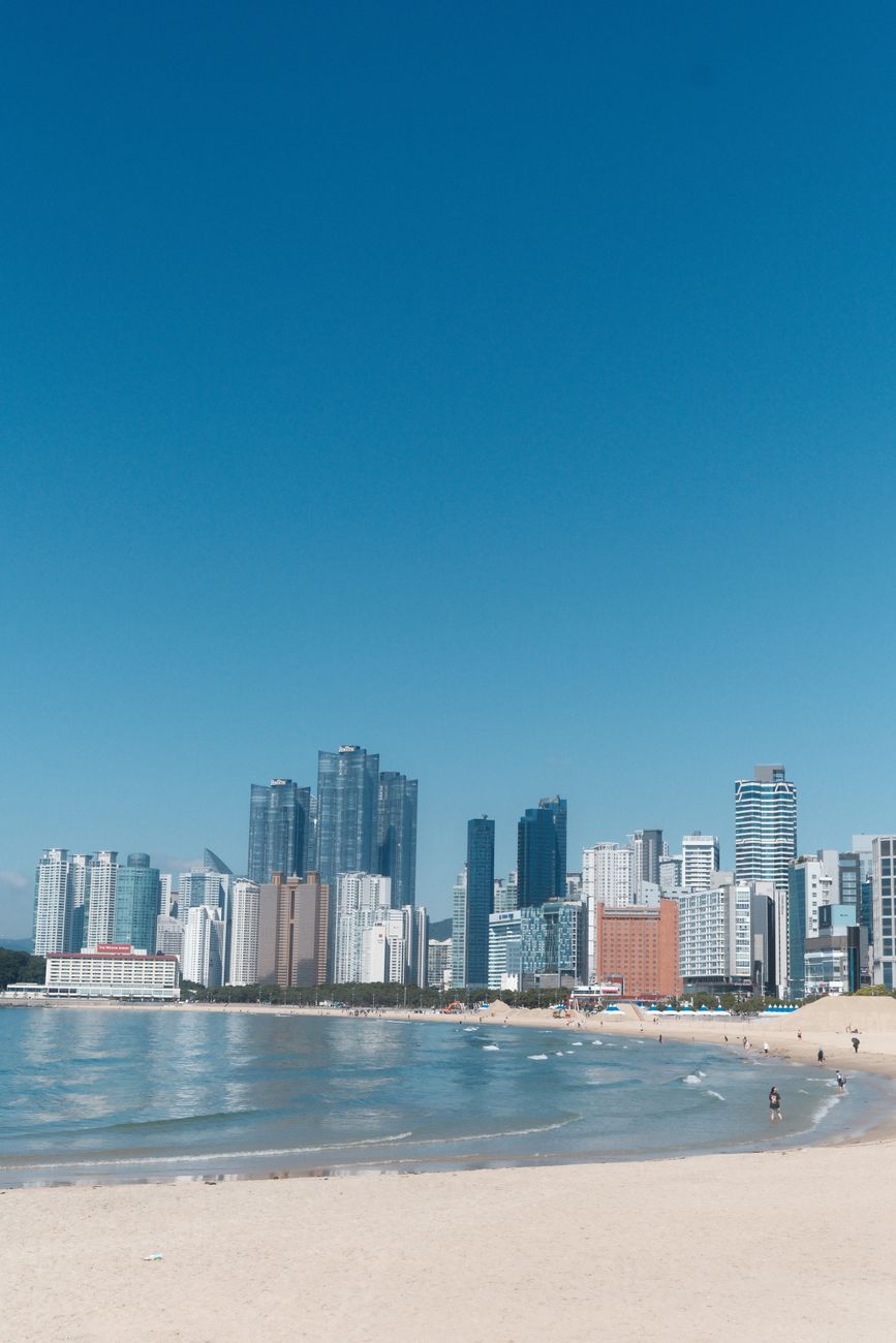 haeundae beach busan sunrise