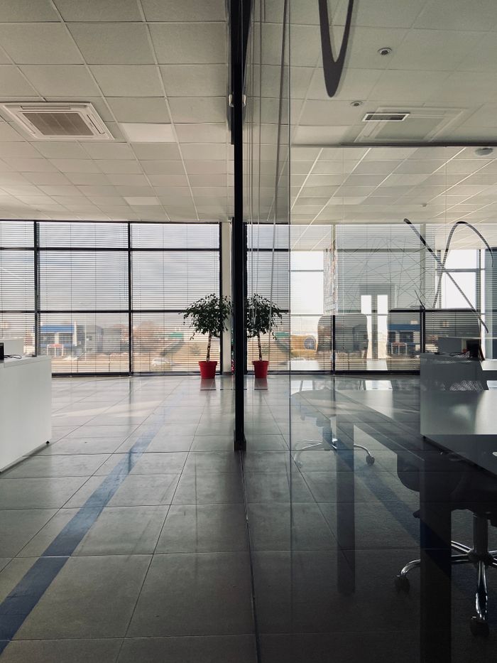 Office glass partition project