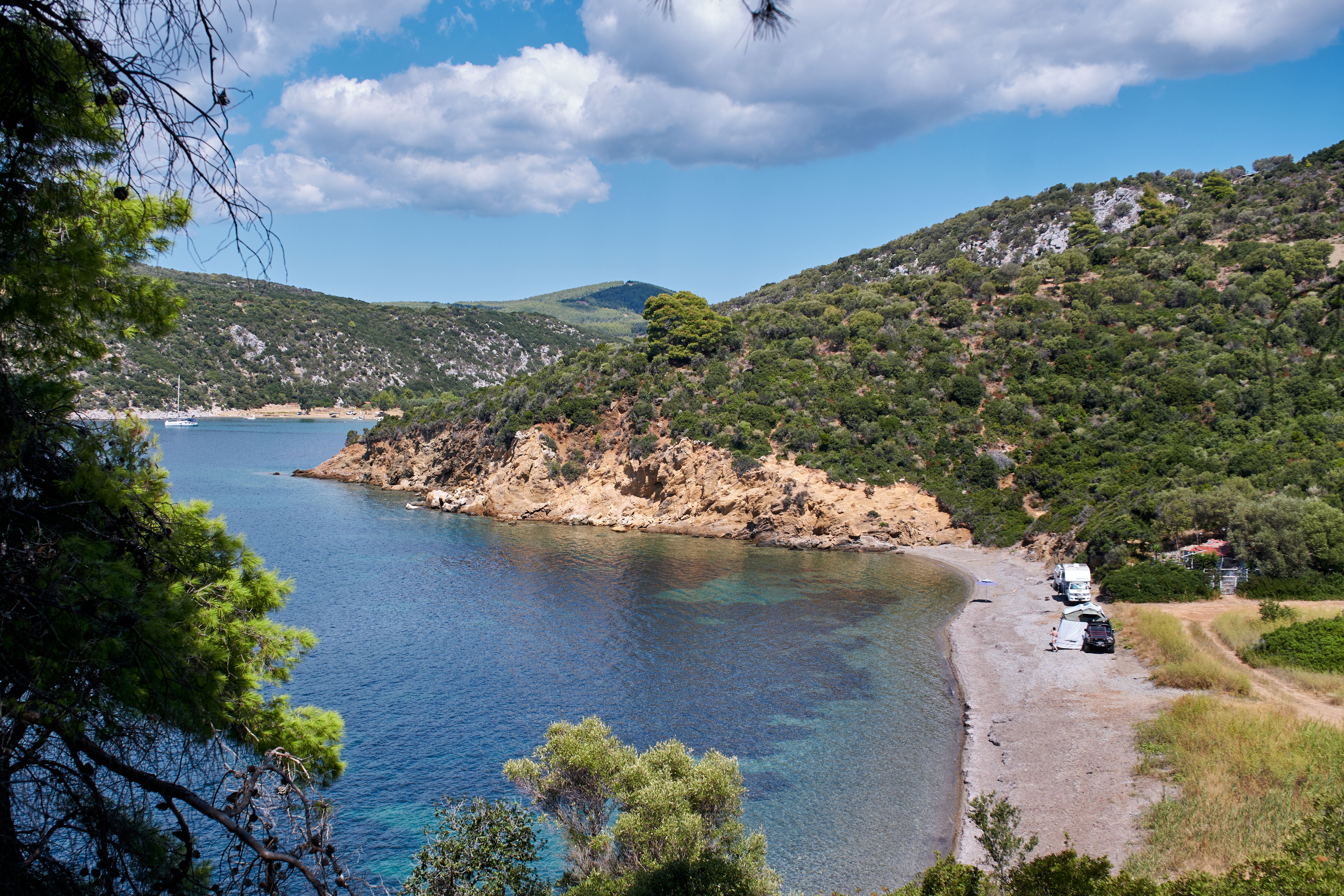 Plaże Votsi i Agios Dimitrios