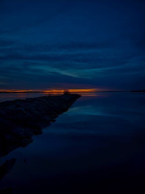 Free stock photo of blue river, dusk, dusk light Stock Photo