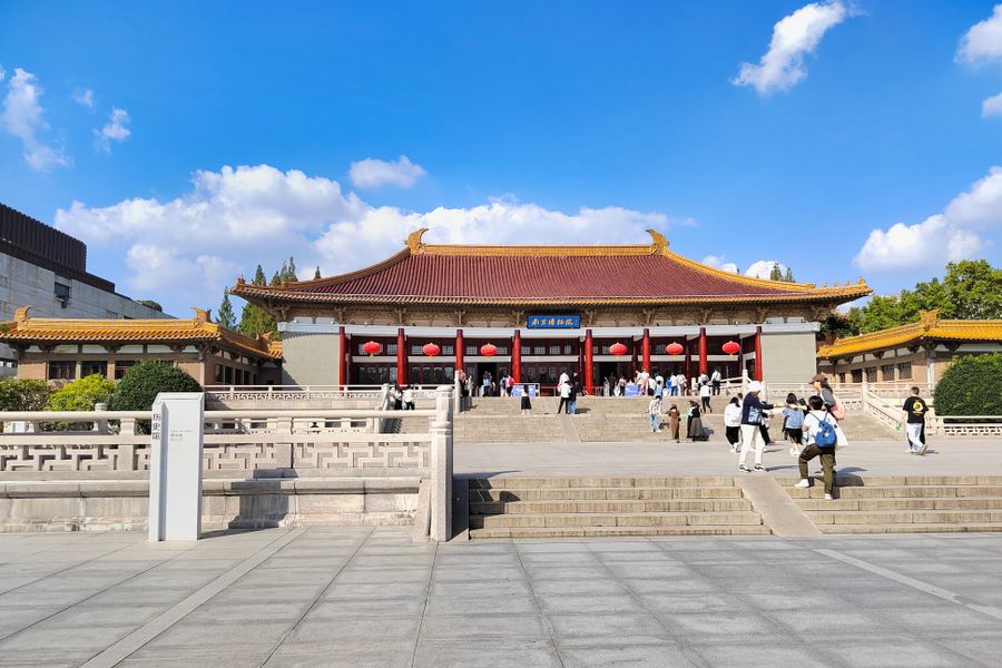 南京博物馆的宫殿式中式入口