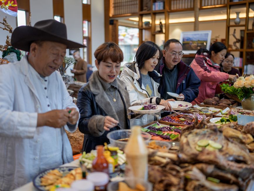 A diverse buffet spread featuring gluten-free and vegan catering options A diverse buffet spread featuring gluten-free and vegan catering options