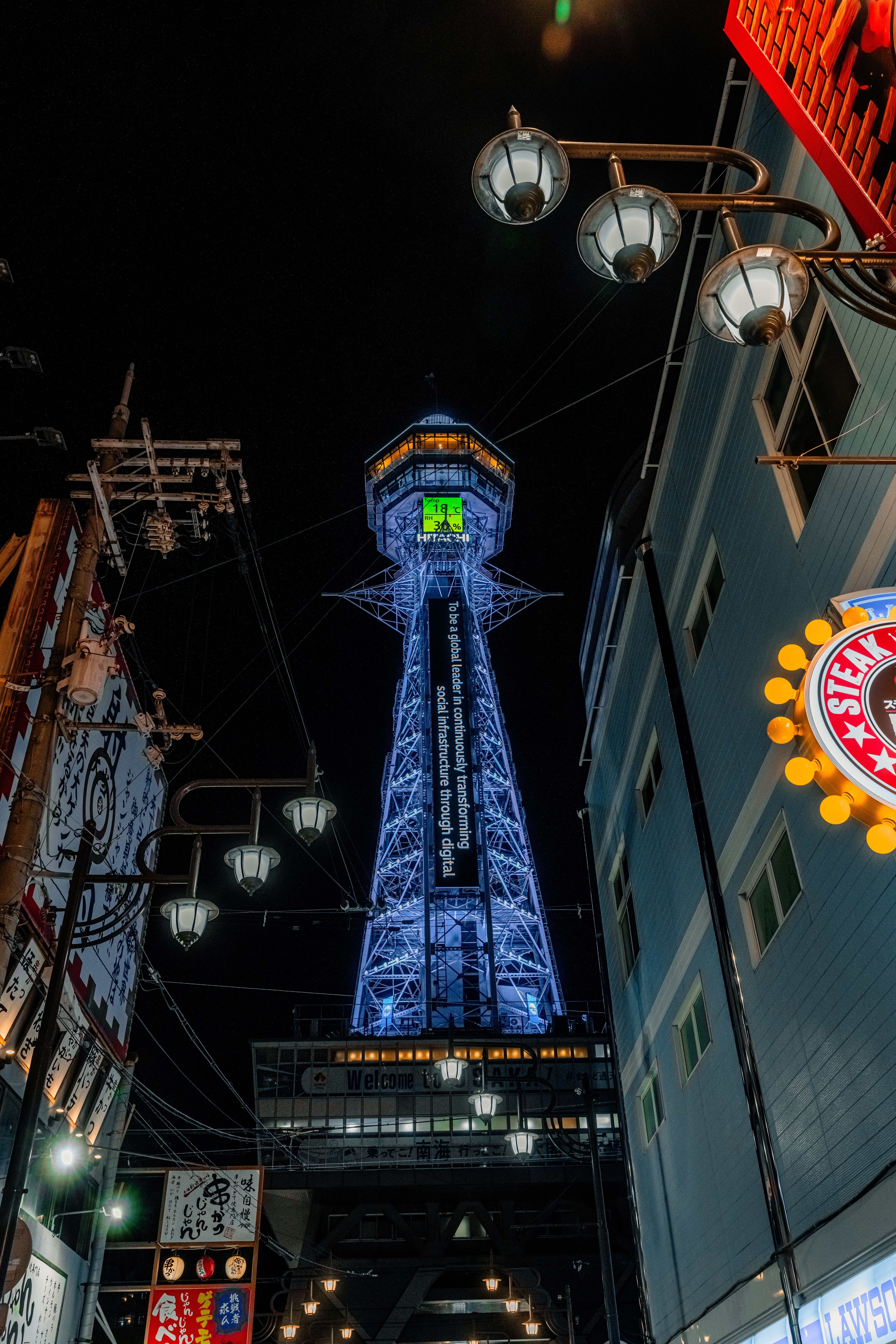 Tsutenkaku Tower Observation Deck in Osaka · Free Stock Photo