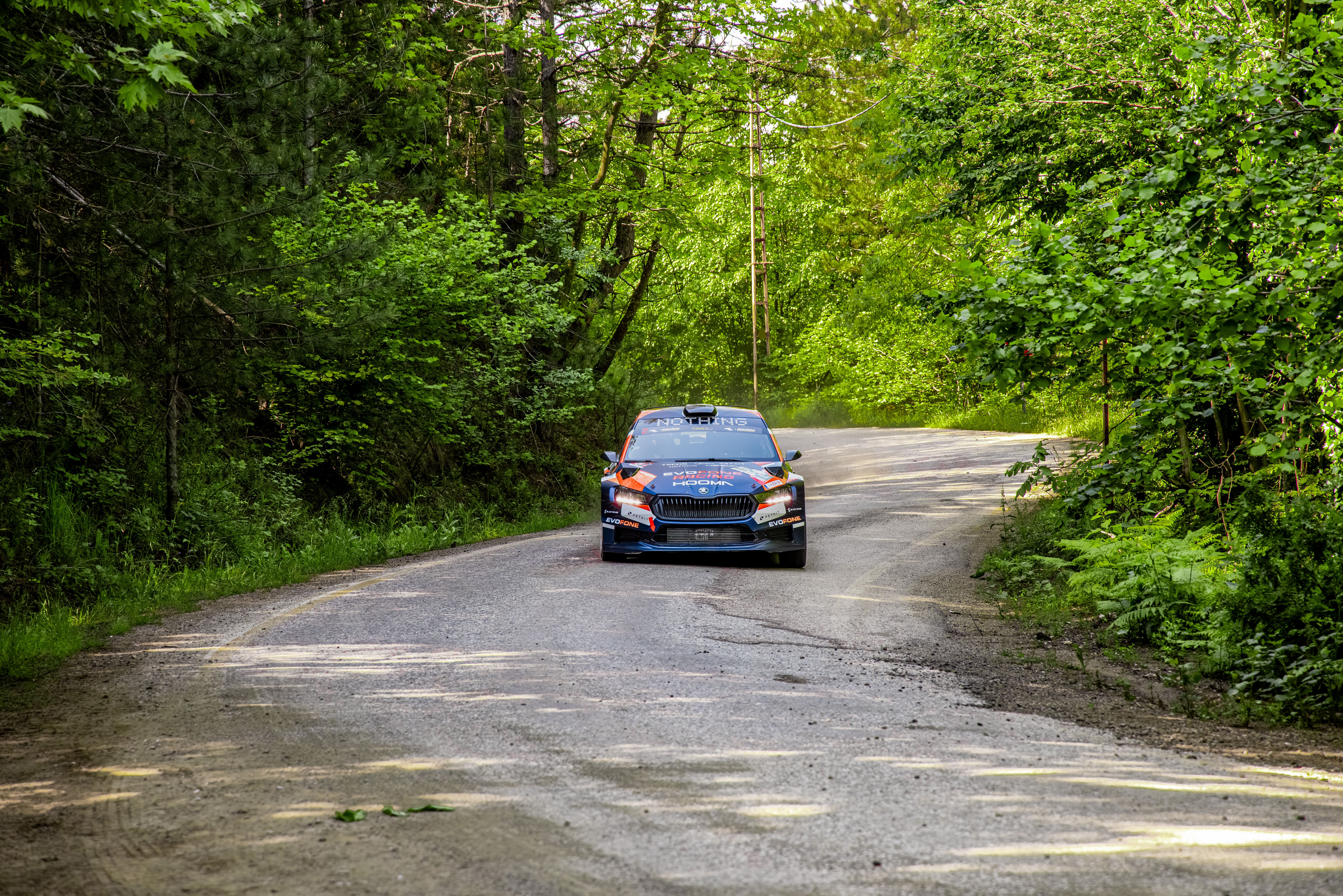 Rally car on a forest gravel stage, by Hobi Photography on Pexels