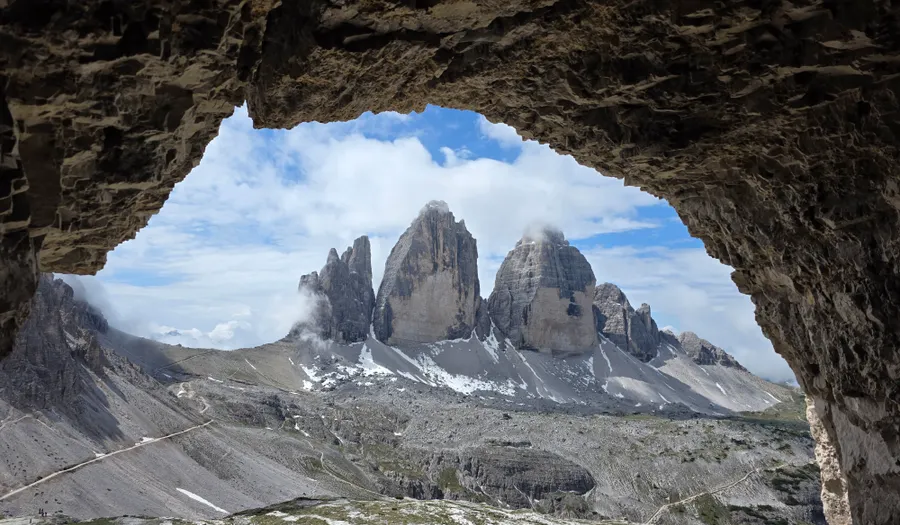 Le Rifugio Locatelli et la face nord