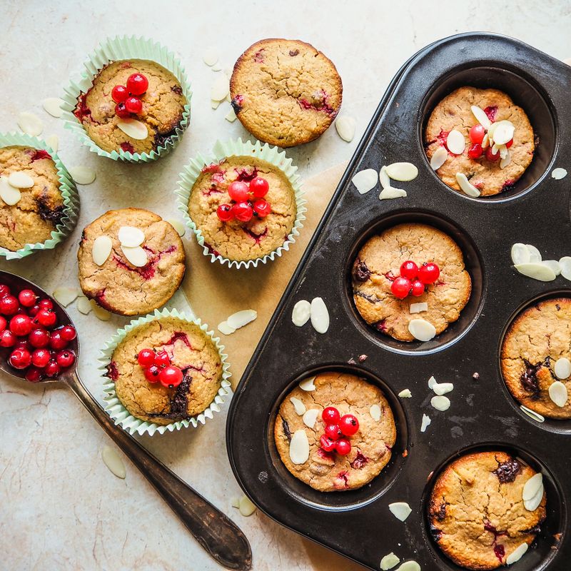 Barley Flour Berry Muffins